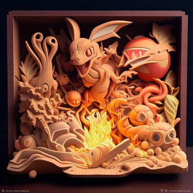 3D model Pokmon Food Fight Burn Kabigon (STL)